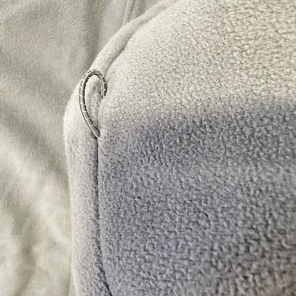 Lands' End Women's Fleece Mid Weight Full Zip Jacket Grey Size M Zip Up Pockets - Picture 4 of 9